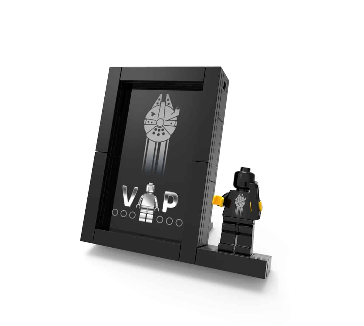 free exclusive lego 5005747 black card display stand