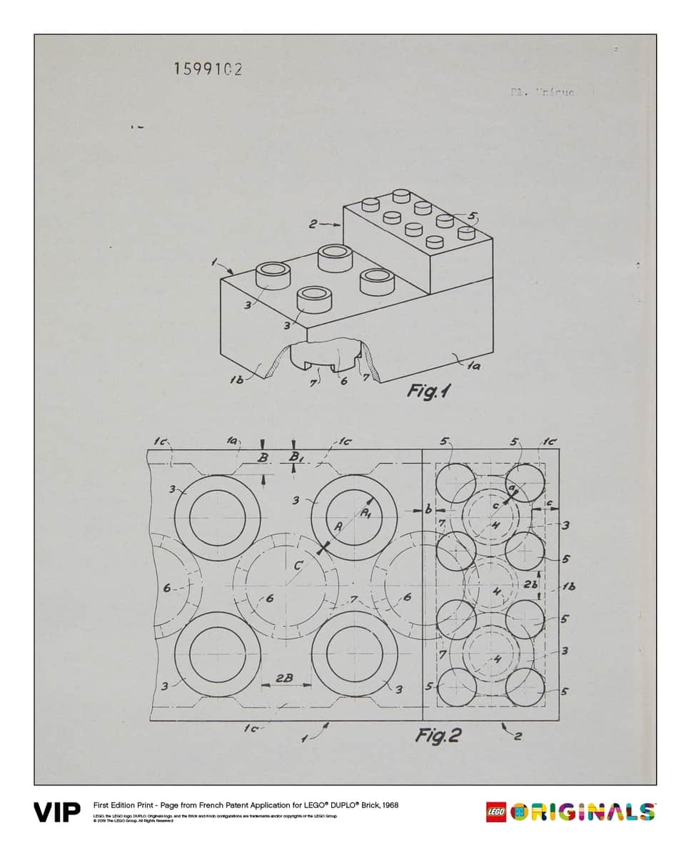 french patent duplo 5005998 brick 1968