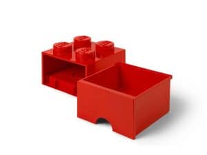 lego 5006129 storage brick drawer 4 red