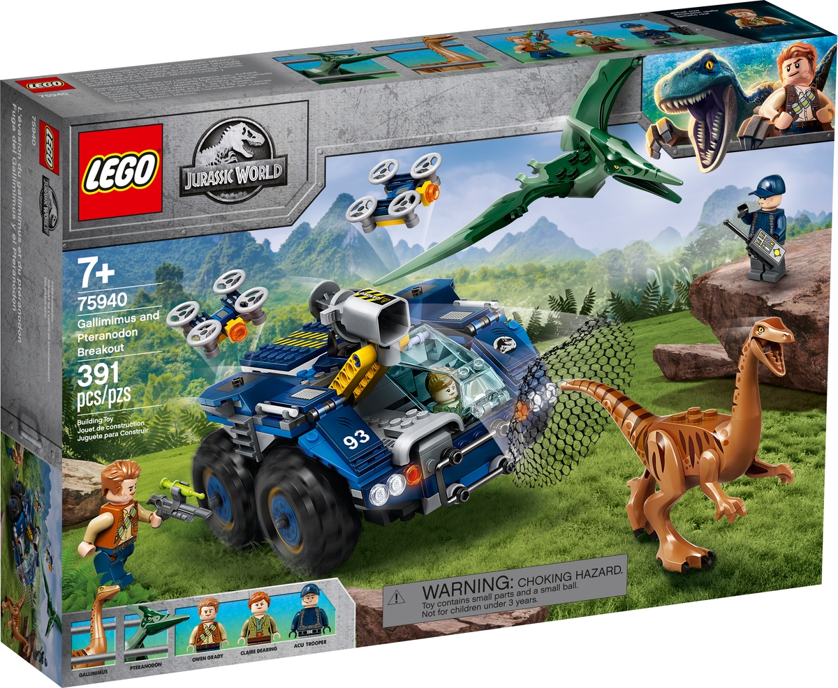 lego 75940 gallimimus and pteranodon breakout