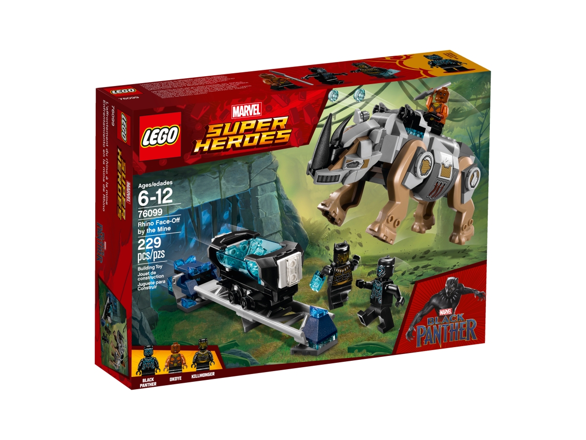 lego 76099 rhino face off by the mine
