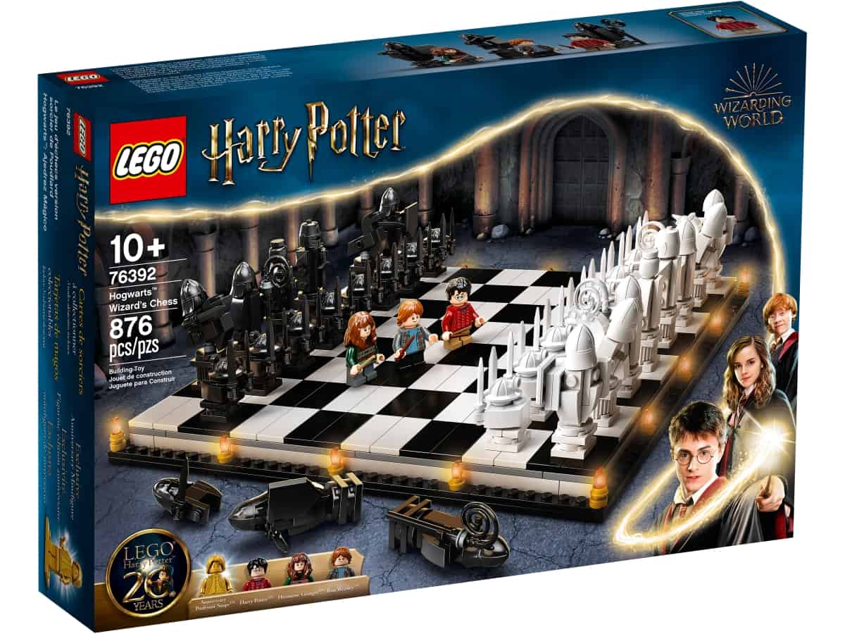 lego 76392 jogo de xadrez dos feiticeiros de hogwarts
