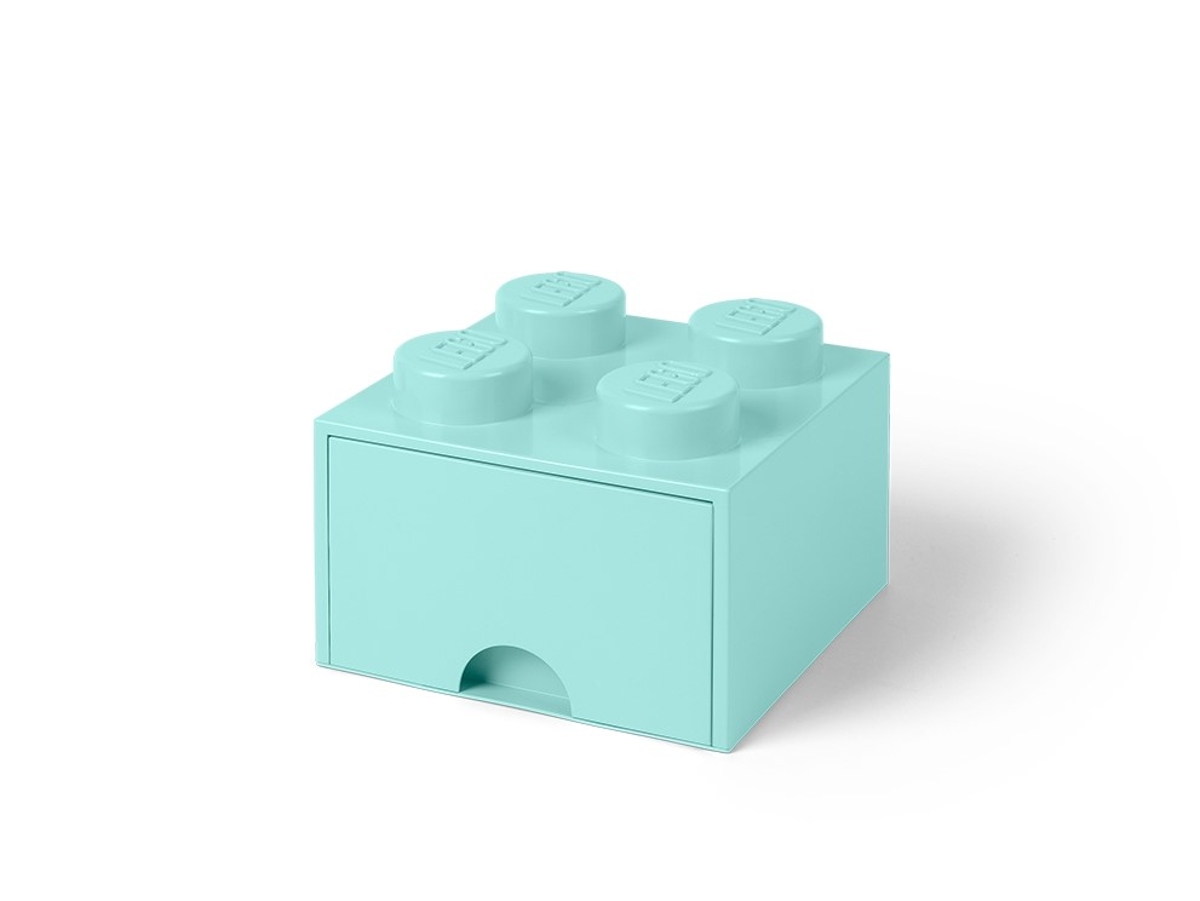 gaveta de tijolo de arrumacao azul clara com 4 espigas lego 5005714