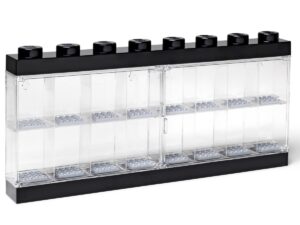 caixa de exposicao negra de 16 minifiguras lego 5005375