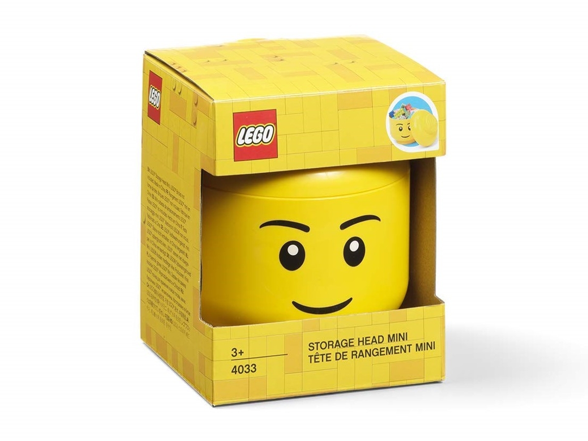 lego 5006258 minicabeca de rapaz para arrumacao amarelo brilhante